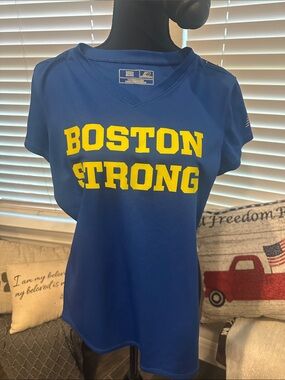 New Balance Blue "Boston Strong" Women's Athletic Tee